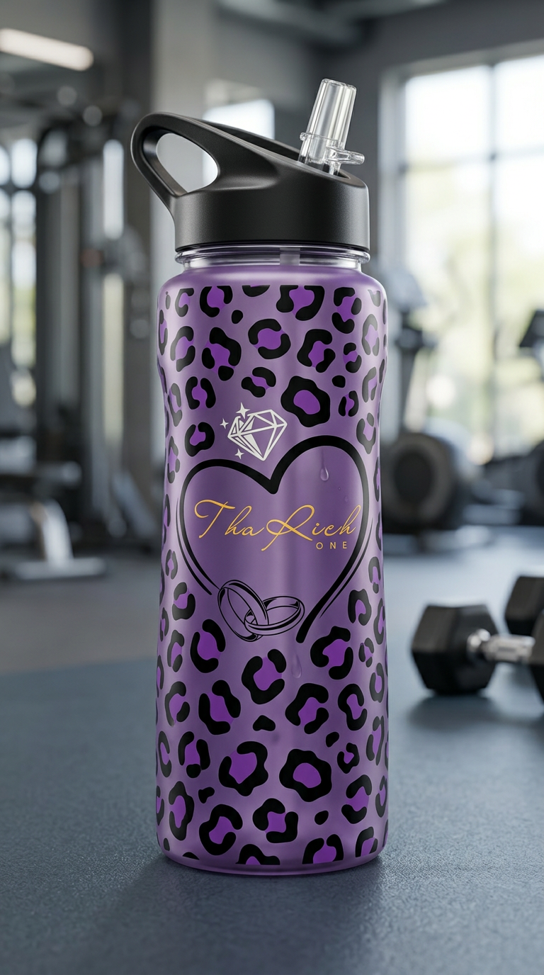 Leopard Gym Bottle